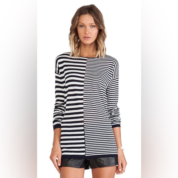 T by Alexander Wang Light Long Sleeve Knit Top Size Medium - Picture 1 of 9